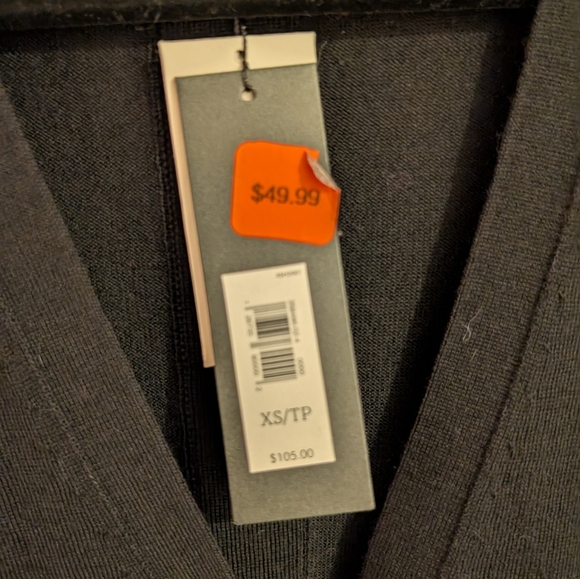 206 NWT Banana Republic 100% Merino Wool Black Button-Up Cardigan - Picture 3 of 4